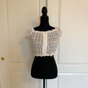 Forever 21 Cropped Sheer Top